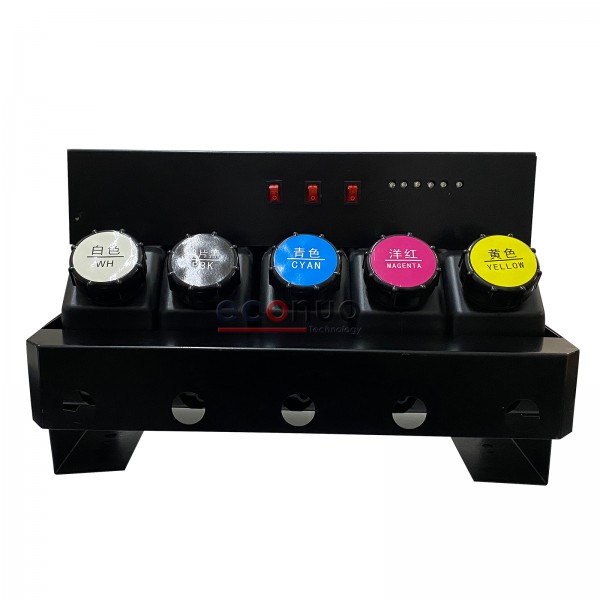 5 Colors UV Ink Tank With Level Sensor With Motor Of  White Ink Tank