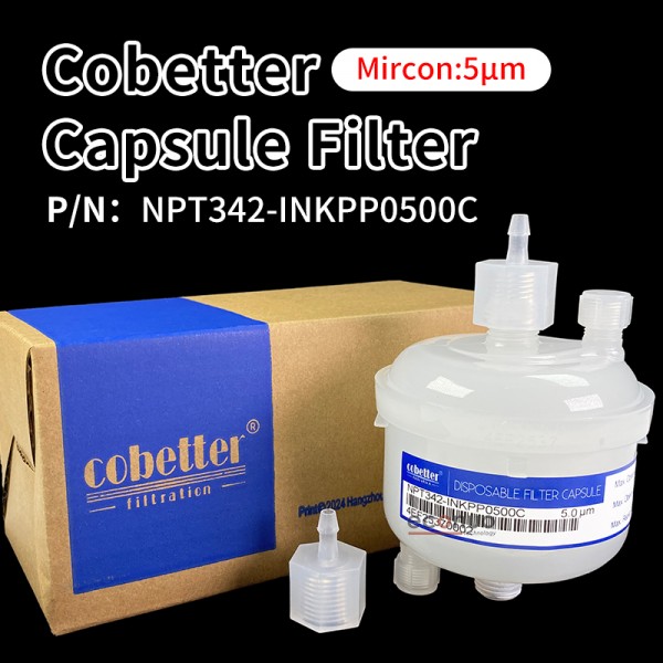 Brand New Original Eco Solvent Cobetter Ink Filter 5micron For Cobetter Capsule ink filter NPT342-INKPP0500C